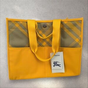 Burberry Prorsum Plaid Tote Bag